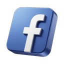 Facebook 3D Icon